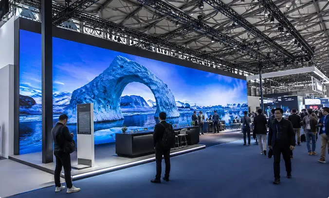 Versatile LED Display Screen Application Showcase Exhibition Pad