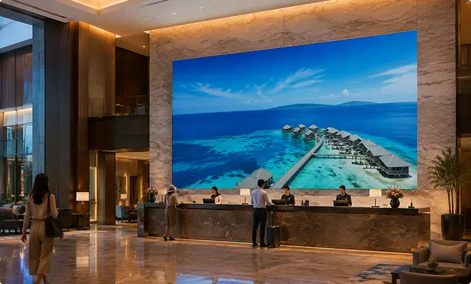 Versatile LED Display Screen Application Showcase Hotels Pad