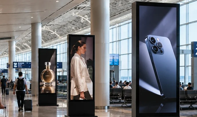 Airport & Station Indoor Advertising Displays Mobile