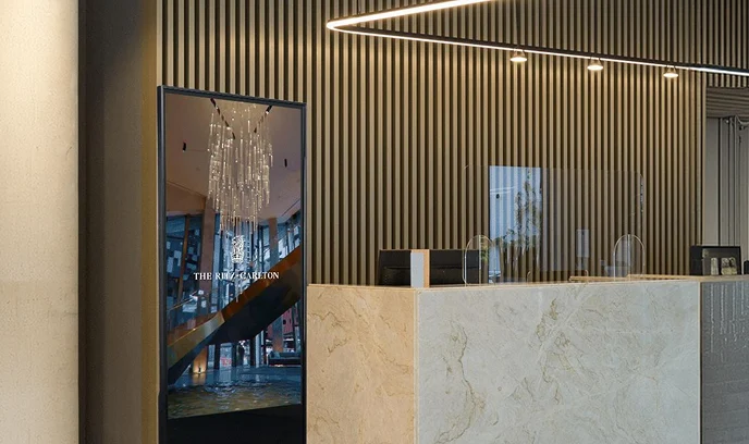 Hotel Lobby Digital Advertising Display Mobile