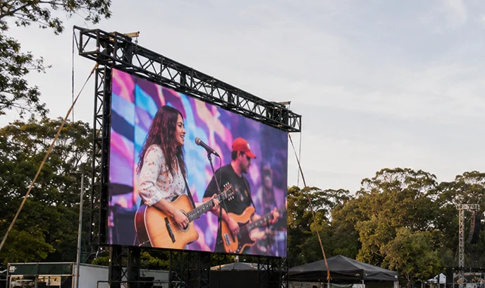 Outdoor Concert Stage Backgrounds Mobile