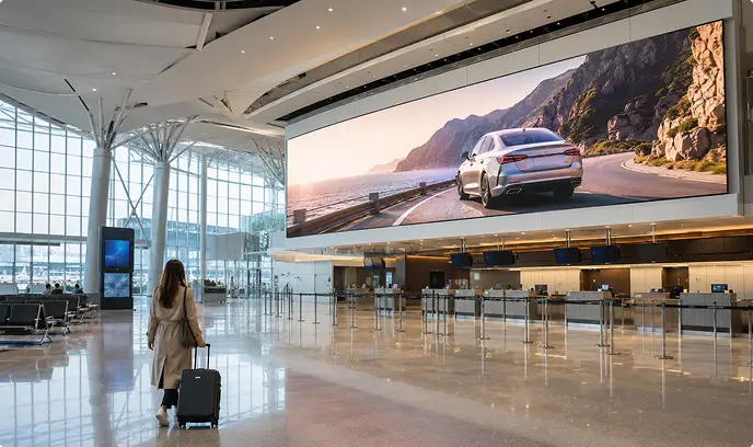 Premium Indoor SMD Full Color LED Display P1.25 Applications Airport Pad