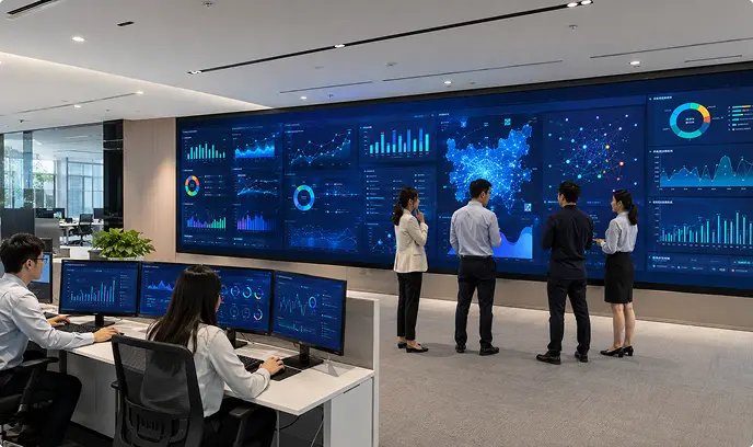 Premium Indoor SMD Full Color LED Display P1.25 Applications Data Monitoring & Visualization Centers Pad