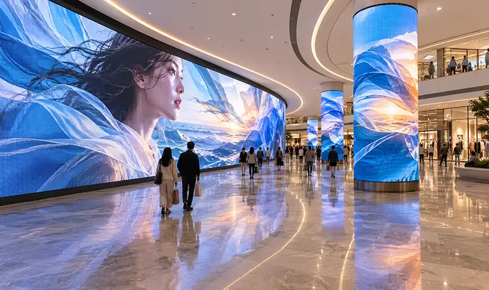 Shopping Mall Immersive Visual Screens Mobile